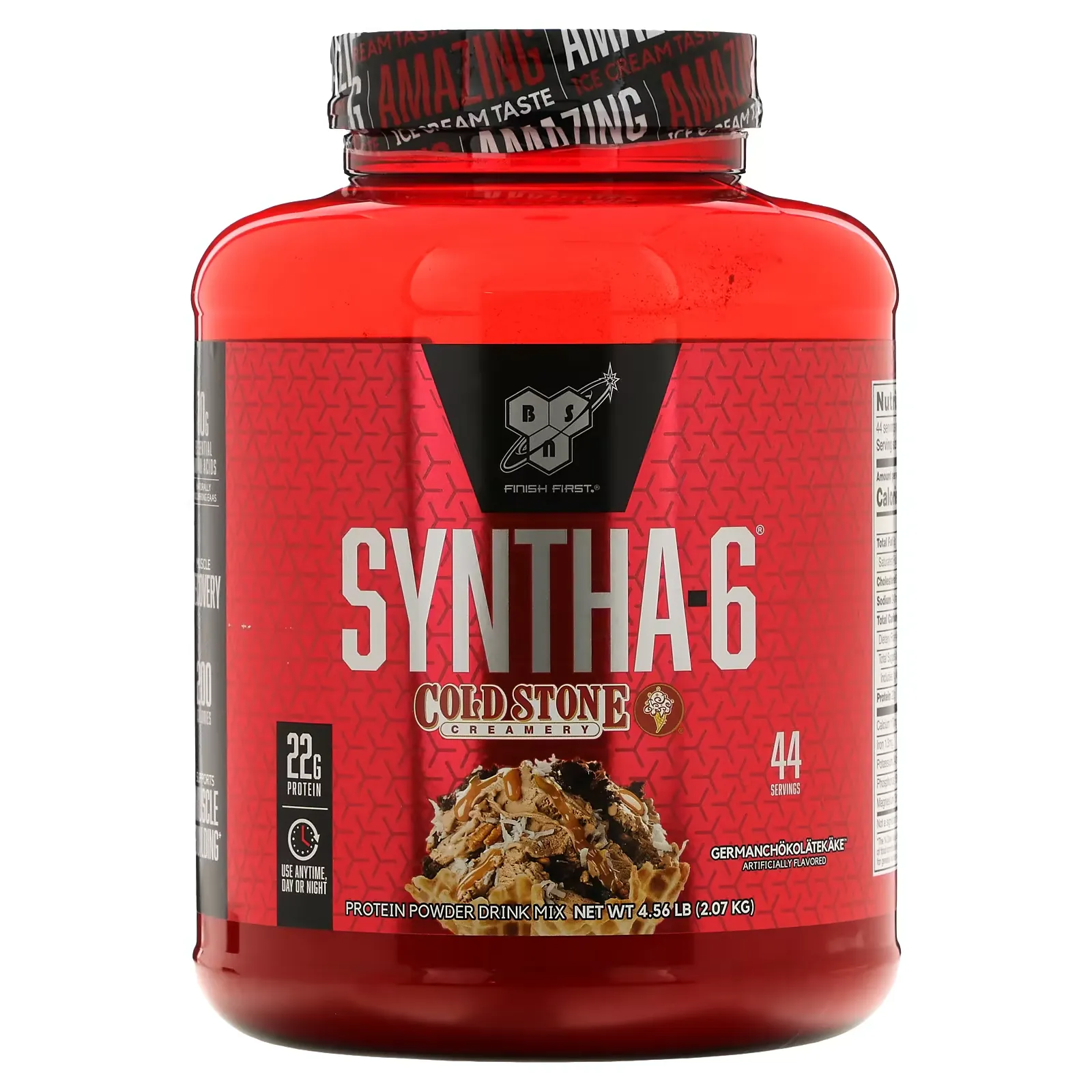 Syntha-6, Cold Stone Creamery, Germanchokolatekake, 4.56 lb (2.07 kg)