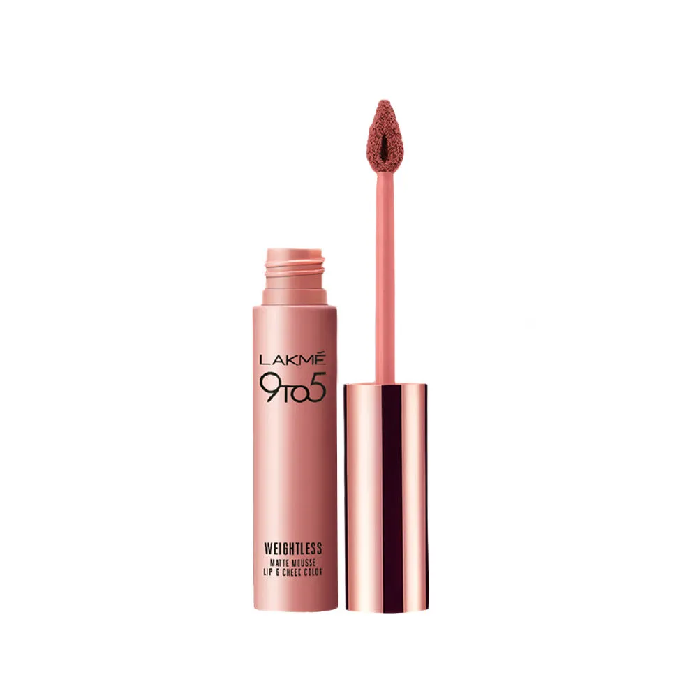 Lakme 9 to 5 Weightless Matte Mousse Lip & Cheek Color - Coffee Lite