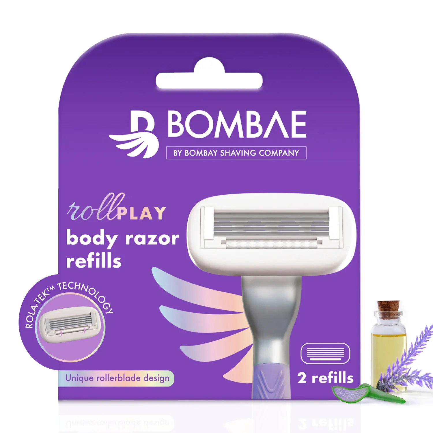 Bombae Rollplay Body razor refills for women 2 refills