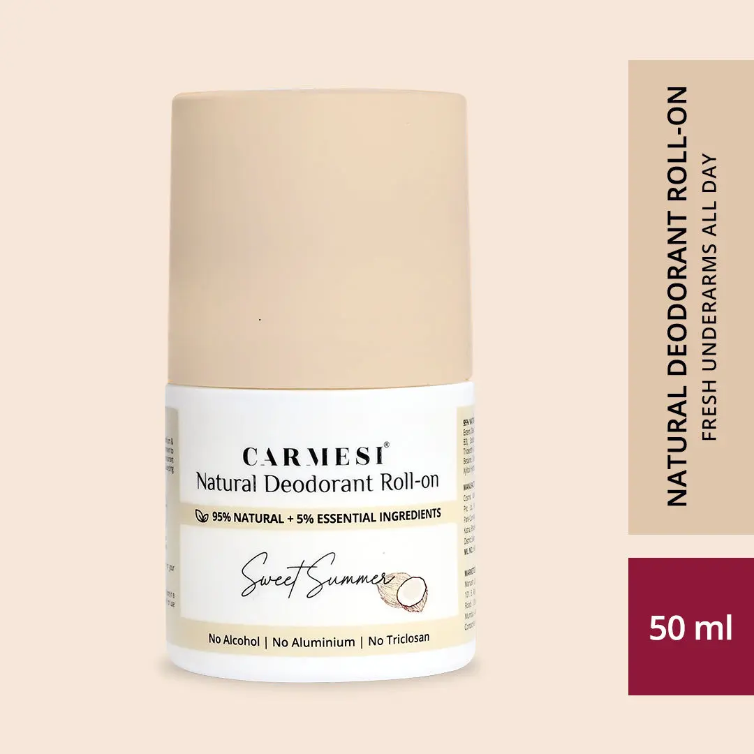 Carmesi Natural Deodorant Roll-on - Sweet Summer