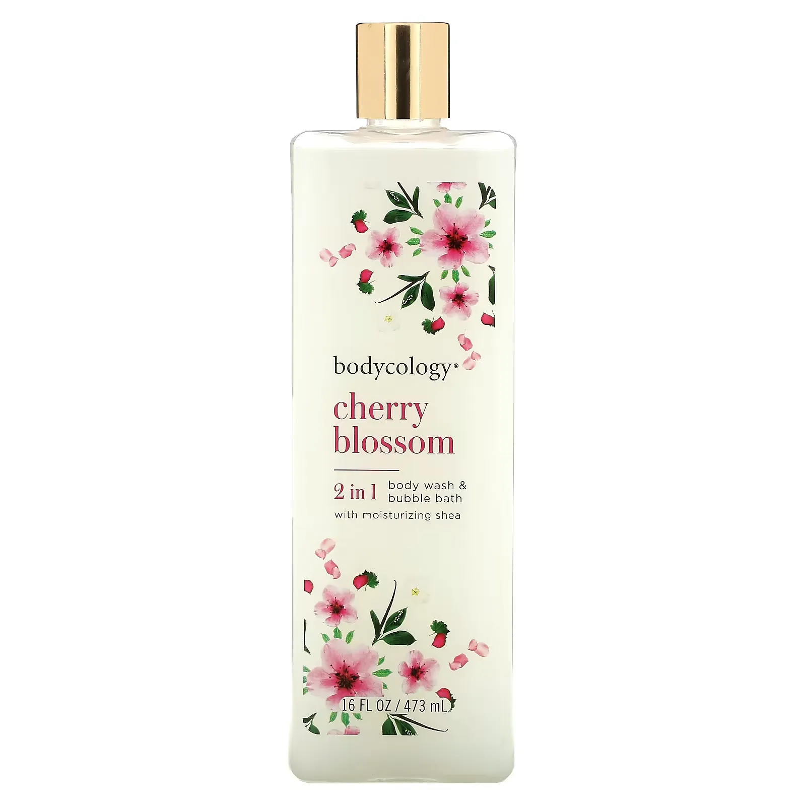 2-In-1 Body Wash & Bubble Bath, Cherry Blossom, 16 fl oz (473 ml)