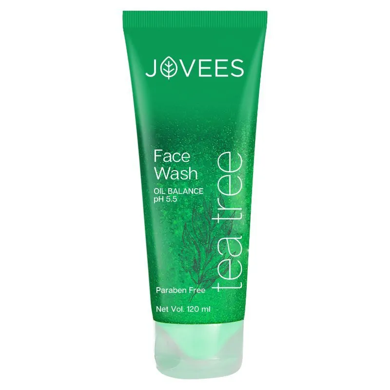 Jovees Herbal Tea Tree Oil Control Face Wash For Oily and Sensitive Skin and Paraben & Alcohol Free