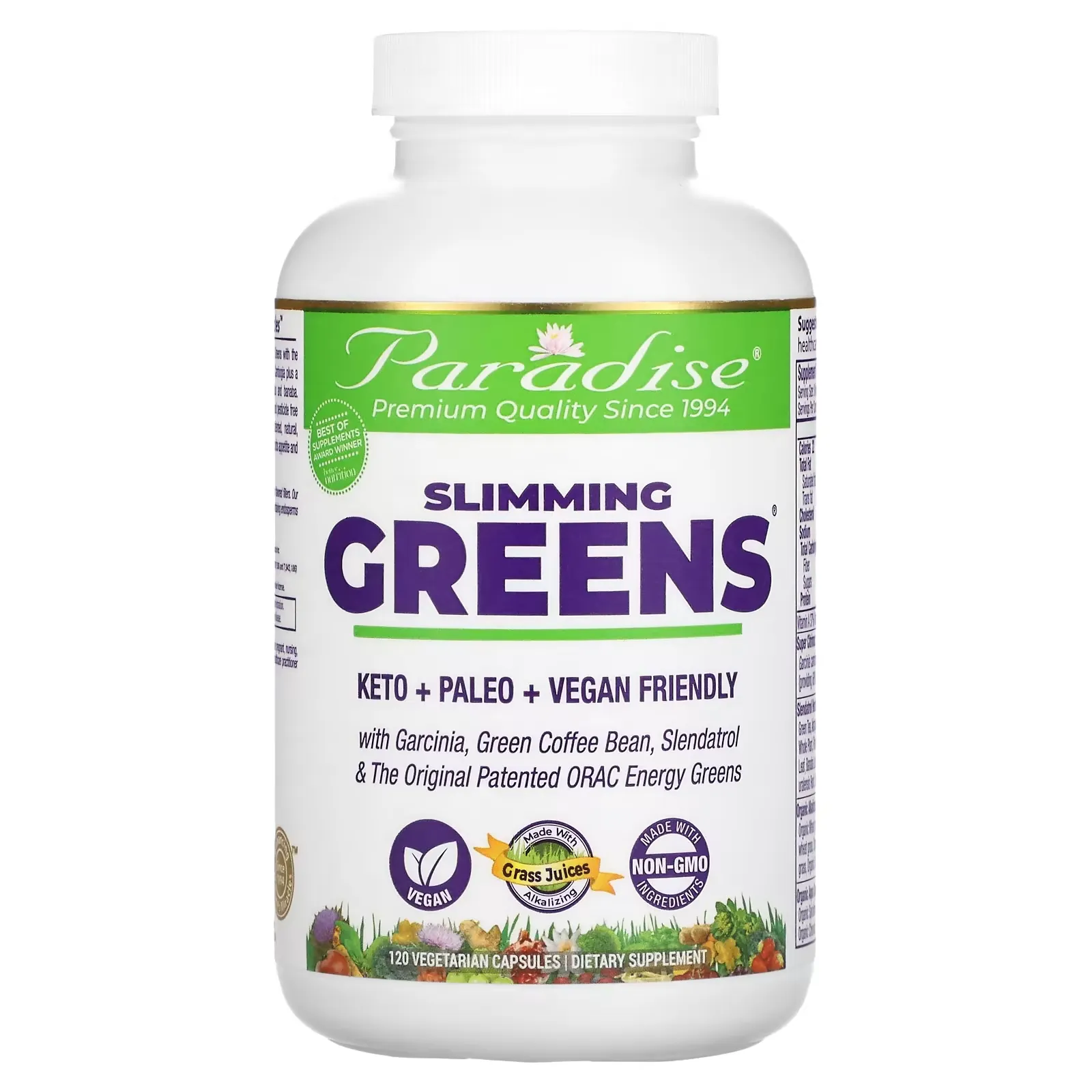 Slimming Greens, 120 Vegetarian Capsules