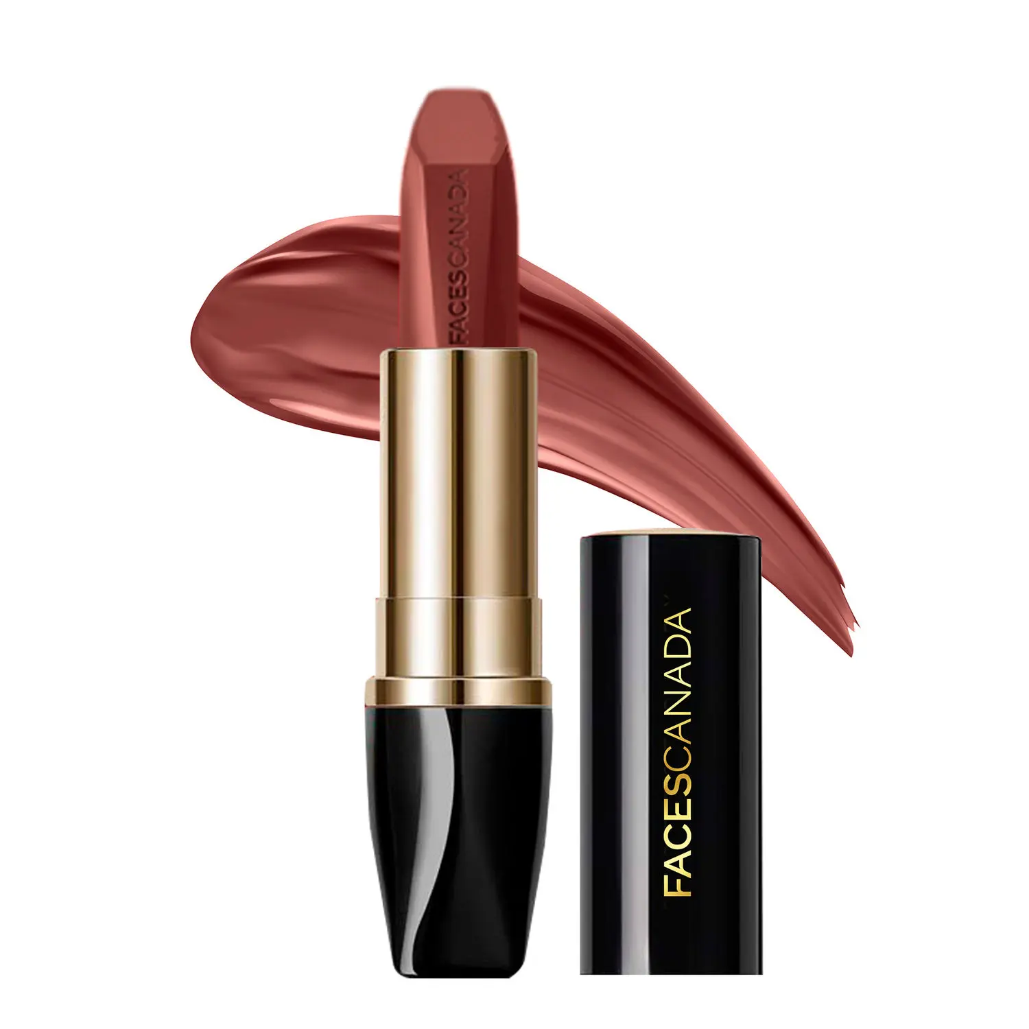 FACESCANADA Matte Addiction Lipstick Assertive Nude 03 I 9 HR Longstay I HD Finish I Hydrating Comfort I Primer Infused I With Mulberry & Shea Butter I 3.7g