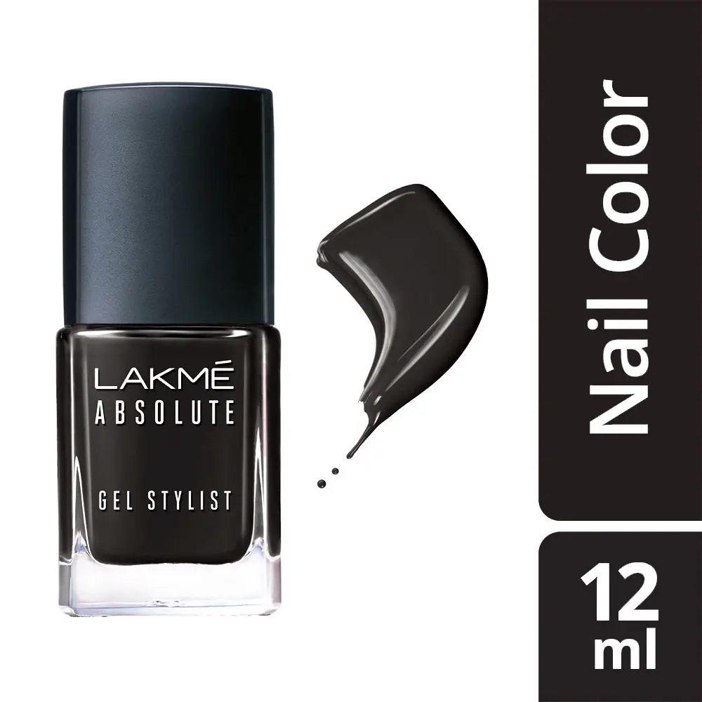 Lakme Absolute Gel Stylist Nail Color, Carbon (12 ml)