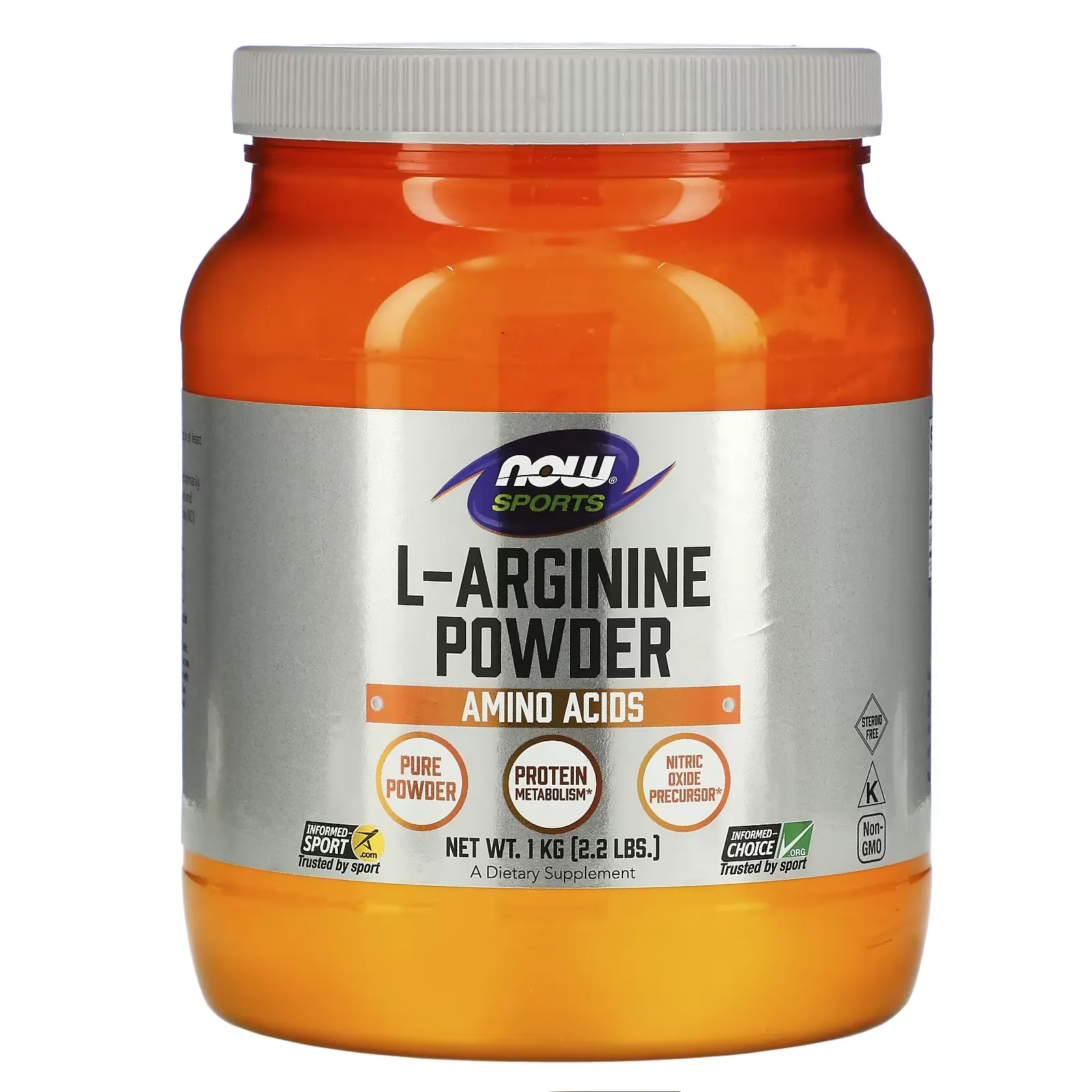 Sports, L-Arginine Powder, 2.2 lbs (1 kg)