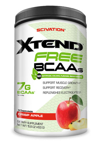 Xtend Free BCAA By Scivation, Crisp Apple, 30 Servings