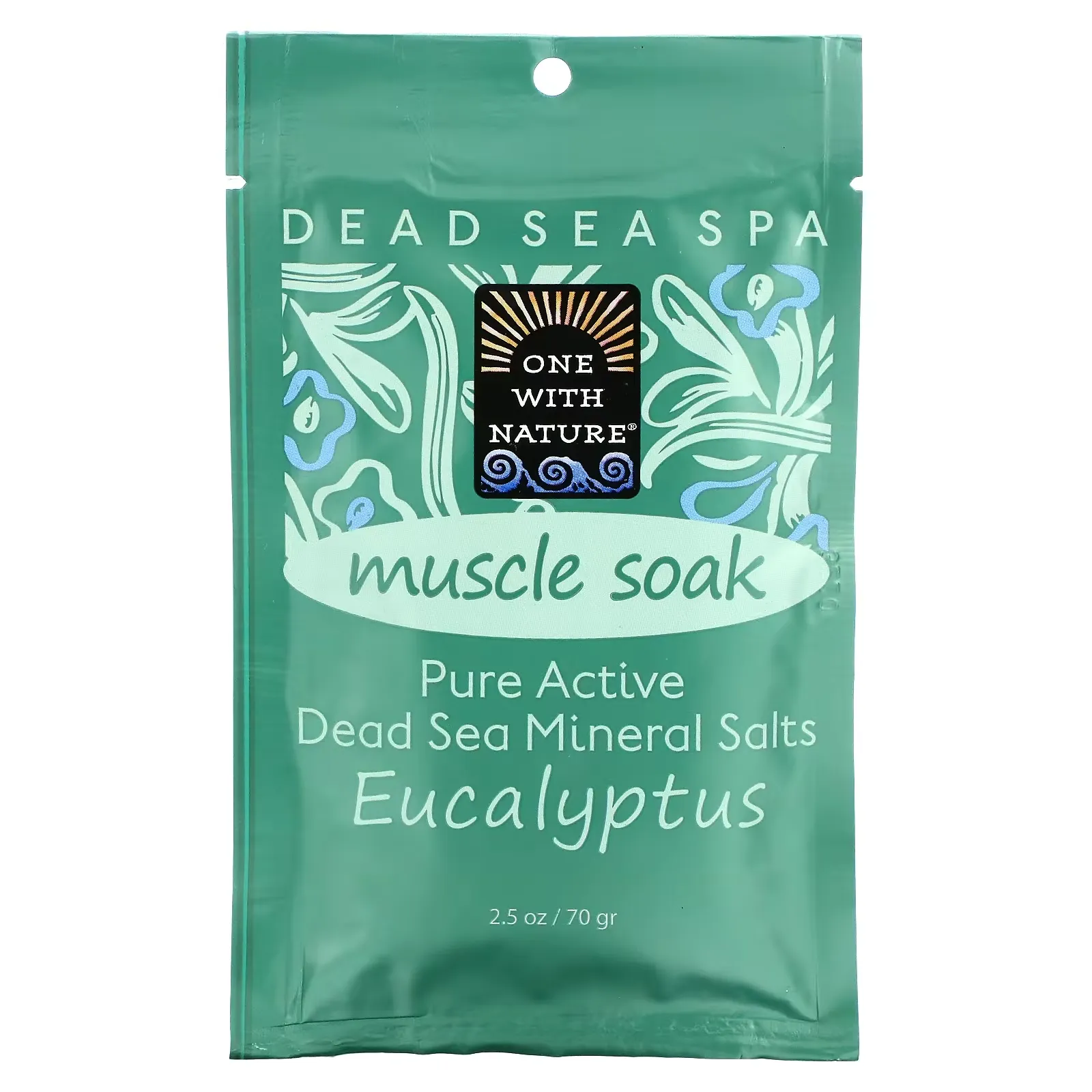 Dead Sea Spa, Mineral Salts, Muscle Soak, Eucalyptus, 2.5 oz (70 g)