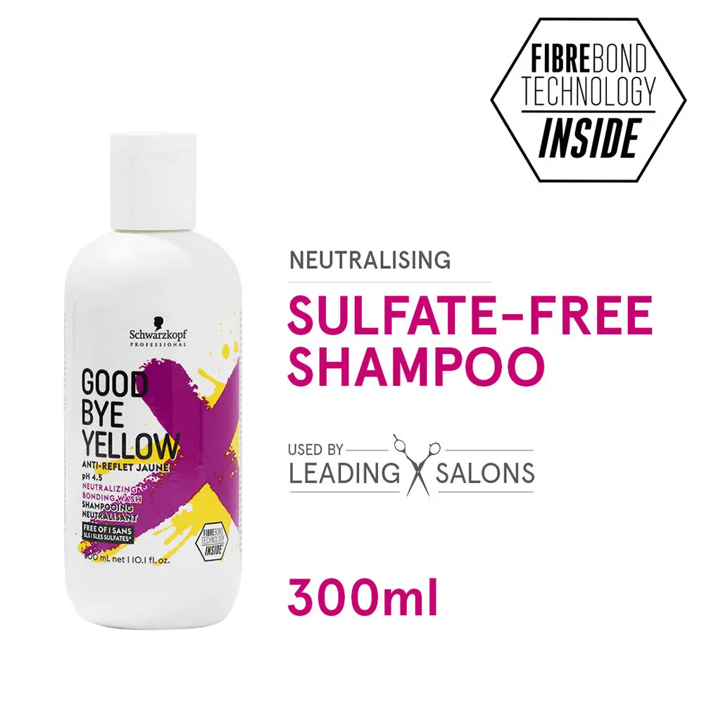 Schwarzkopf Professional Goodbye Yellow Neautralising Shampoo | Sulfate Free | For Blonde Hair