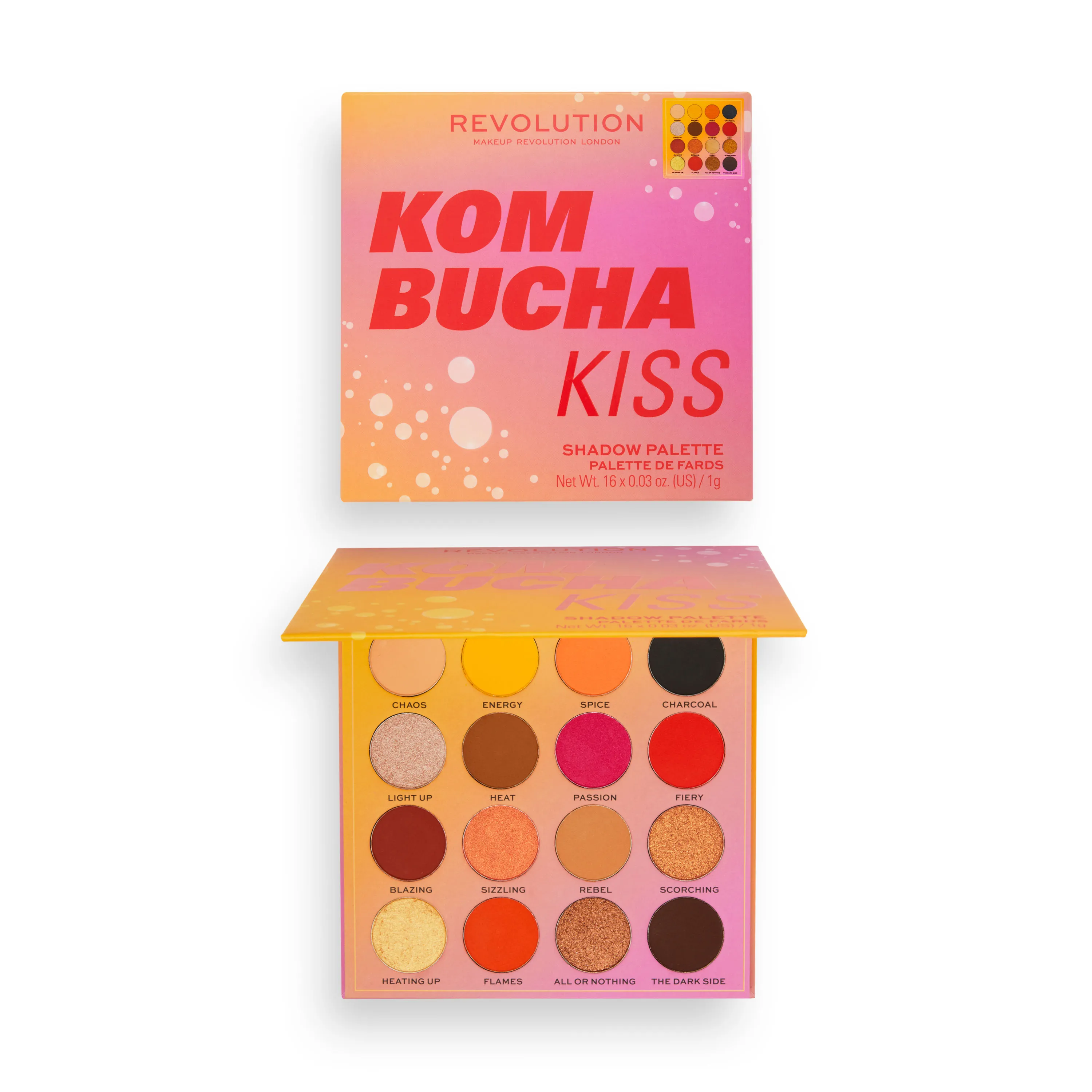 Makeup Revolution Hot Shot Eyeshadow Kombucha Kiss Palette