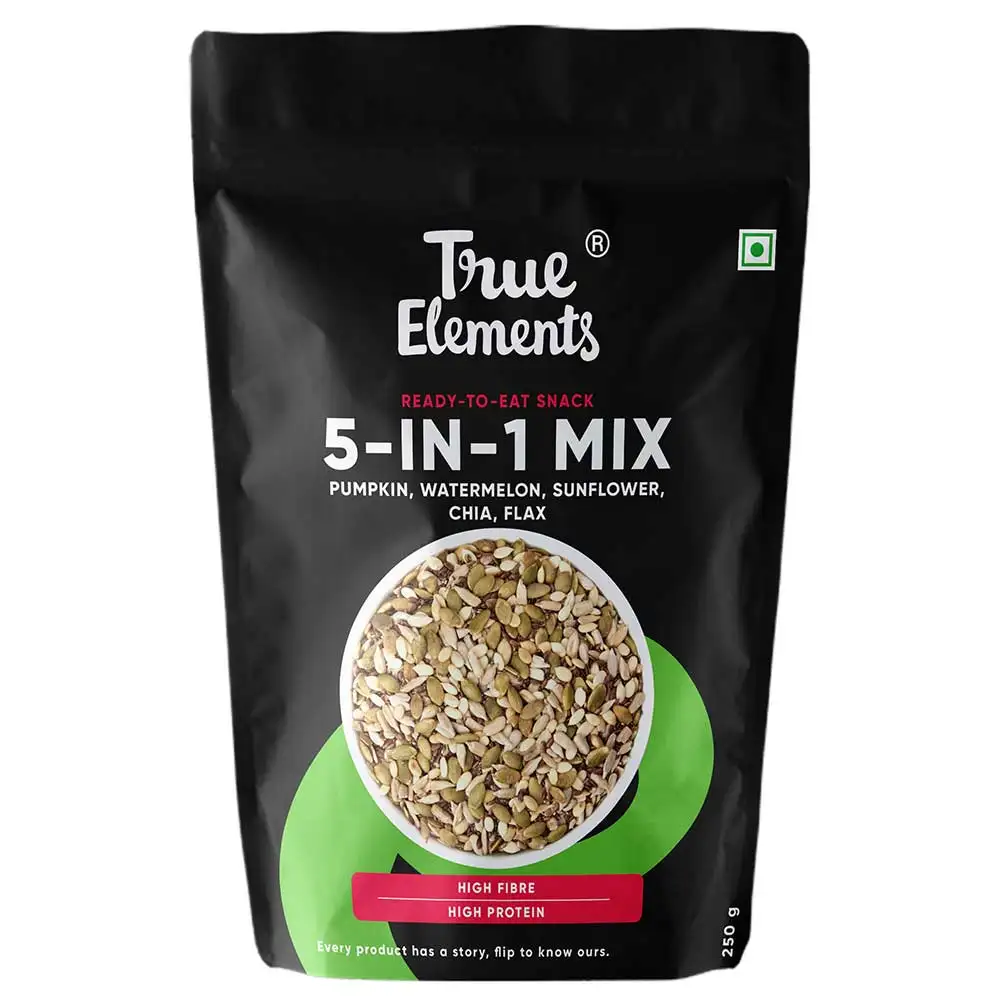 True Elements 5 In 1 Super Seeds Mix,  Unflavoured  0.250 kg