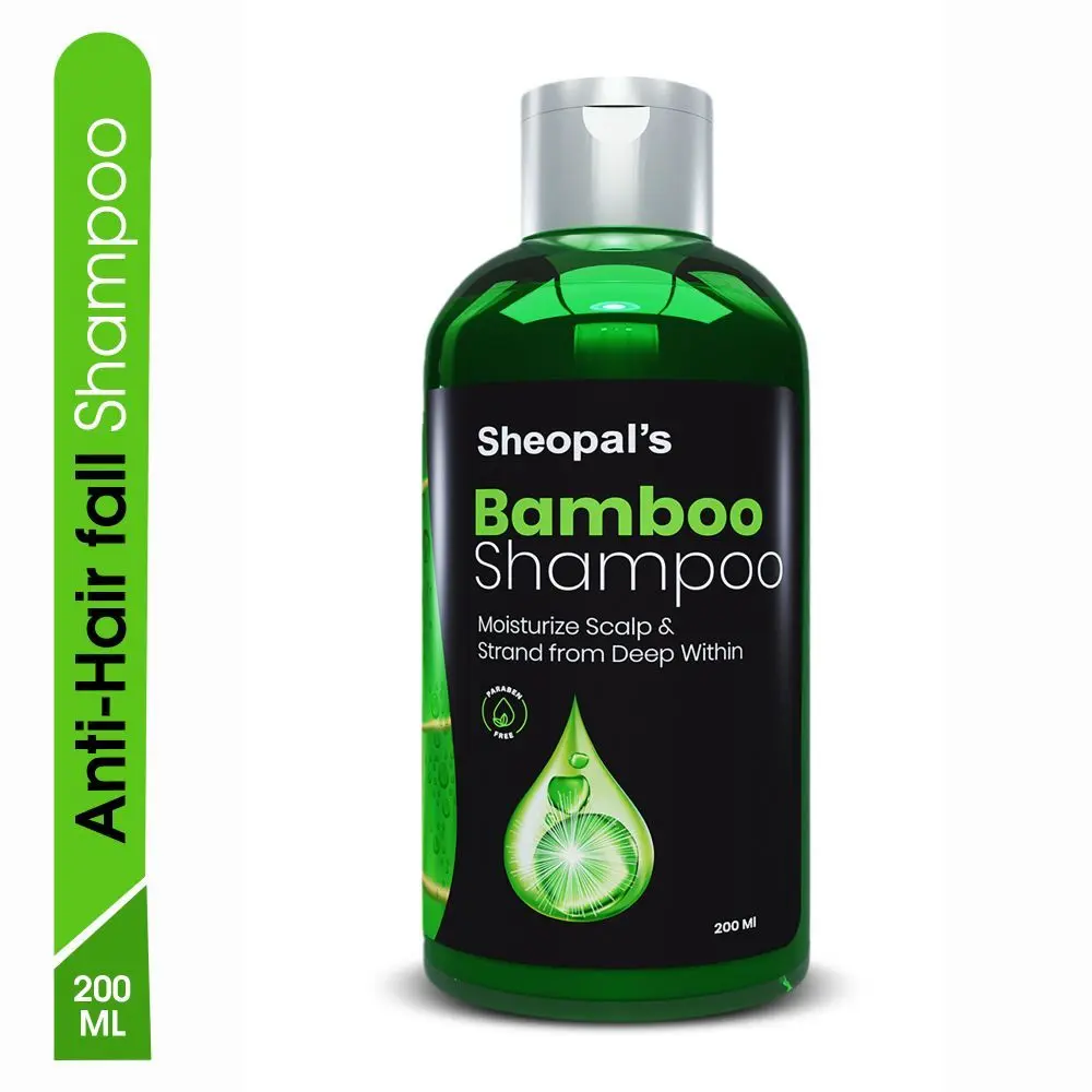 Sheopal's Bamboo Shampoo For Moisturize Scalp, Strengthening, Smooth And Volumize Hair (200 ml)