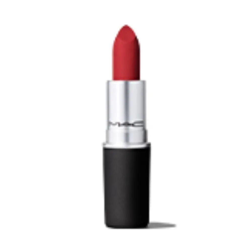 M.A.C RUBY'S CREW/ POWDER KISS LIPSTICK RUBY NEW