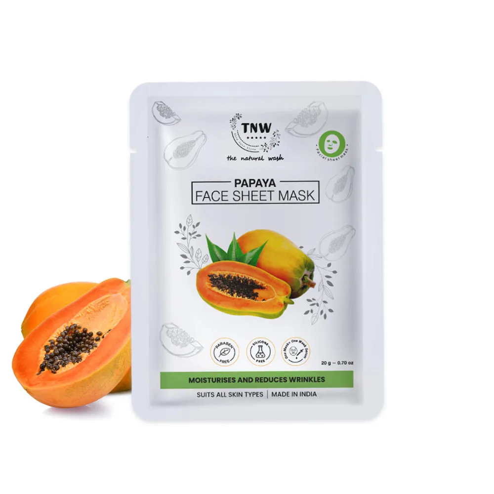 TNW The Natural Wash Papaya Face Sheet Mask(20gm)