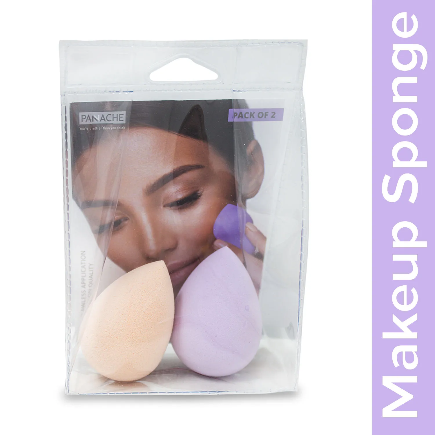 Panache Soft Makeup Sponge (Blender) - Pack of 2 (Color May Vary)