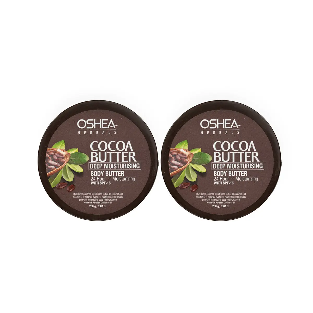 OSHEA HERBALS Cocoa Butter Body Butter (Pack of 2 )