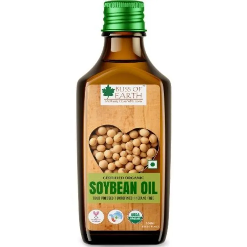 Bliss Of Earth Certified Organic Soyabean Oil