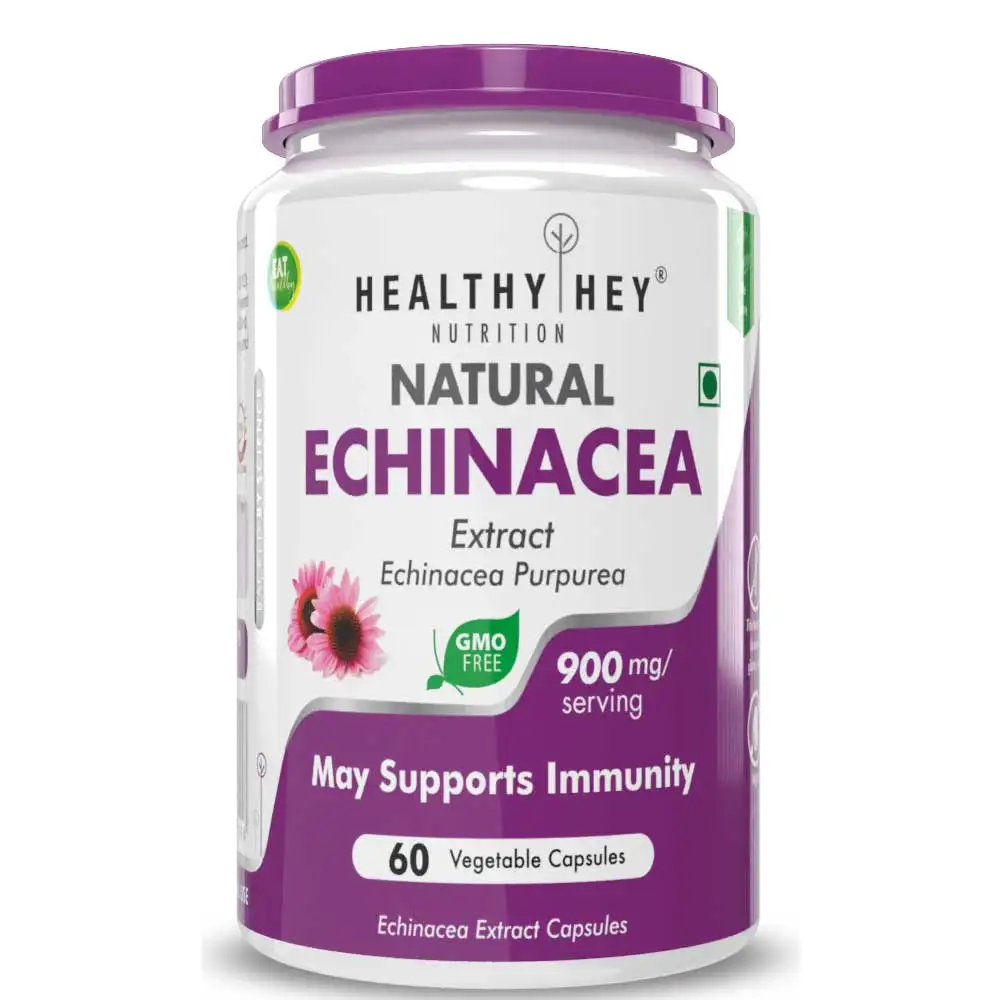 HealthyHey Nutrition Natural Echinacea Extract,  60 veggie capsule(s)