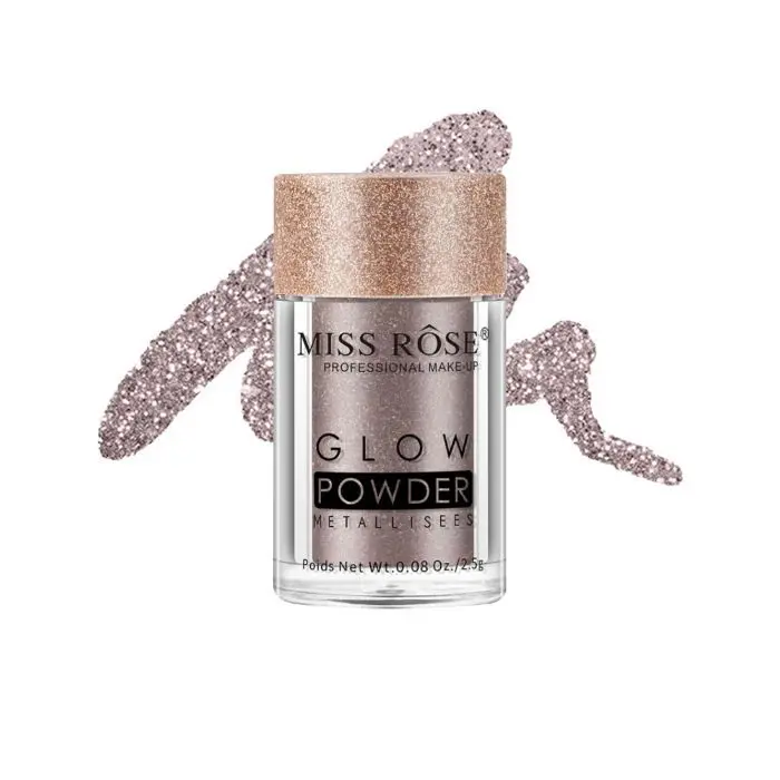 MISS ROSE Single Glow Powder Metalises Eyeshadow 7001-010M12