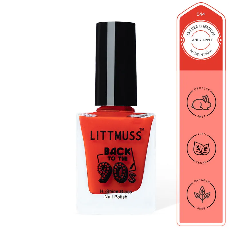 Littmuss Nail Polish Back To The 90'S Hi-Shine Gloss Nail Paint - Candy Apple - 044