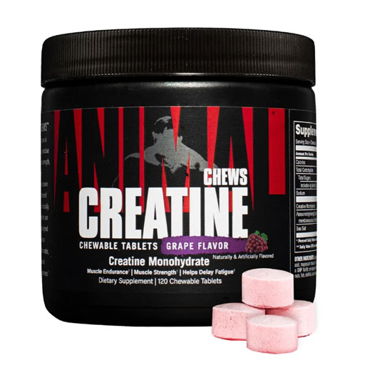 Animal Creatine Chews - Grape - 120 Count