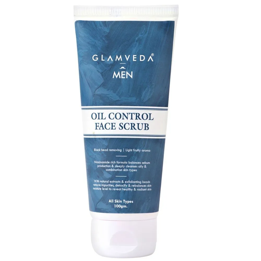 Glamveda Men Oil control & Black Head Removing Face Scrub