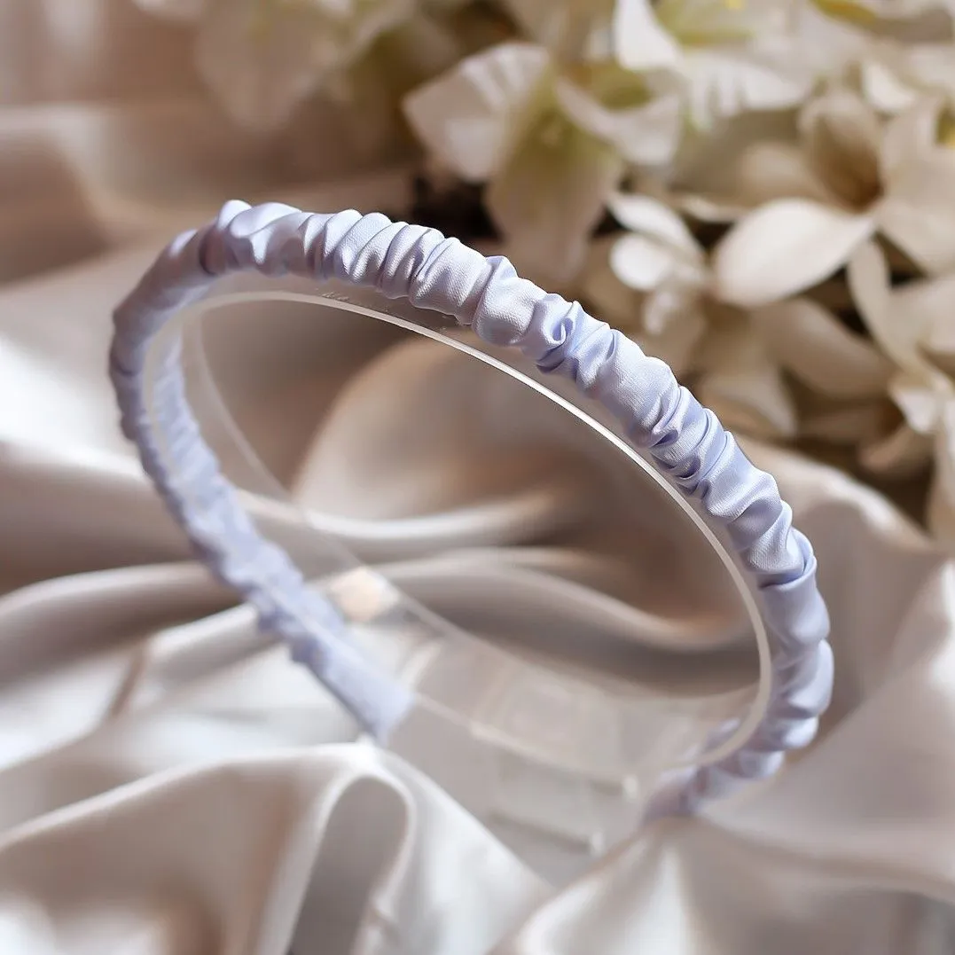 Bellofox Light Blue Sleek Crinkled Headband