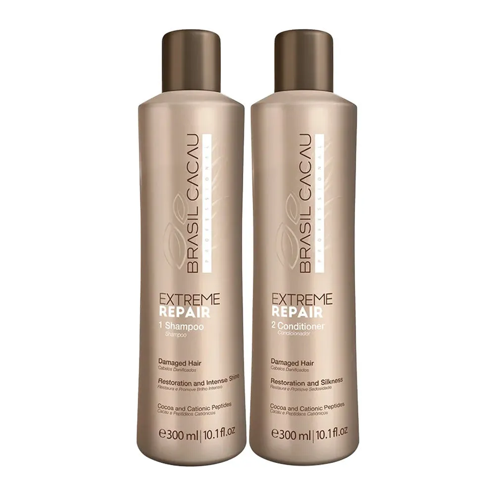 CADIVEU Brasil Cacau Extreme Repair Shampoo & Conditioner Combo