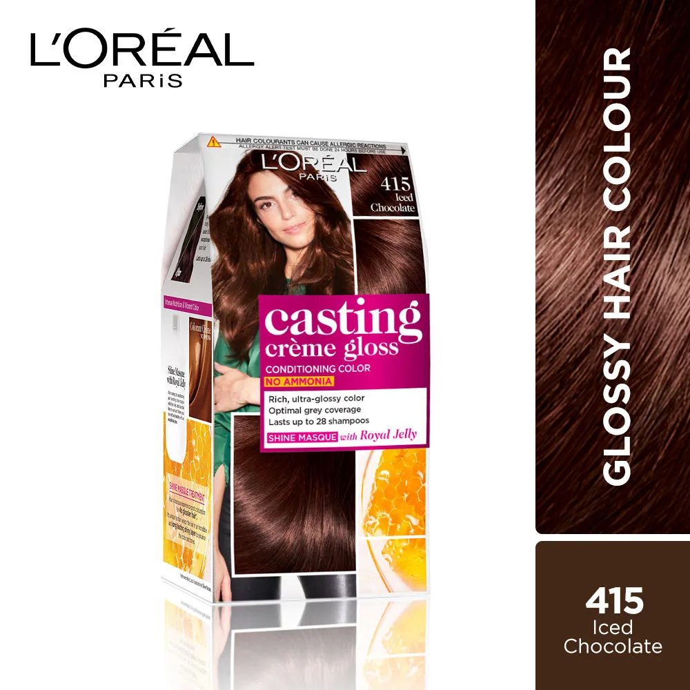 L'Oreal Paris Casting Creme Gloss Hair Color - 415 Iced Chocolate