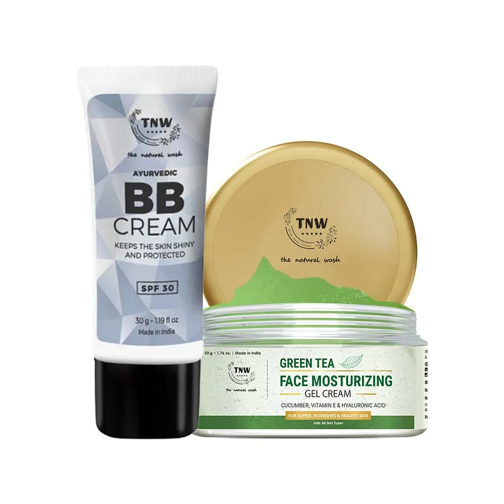 TNW The Natural Wash BB Cream and Face Moisturizing Gel Cream Combo