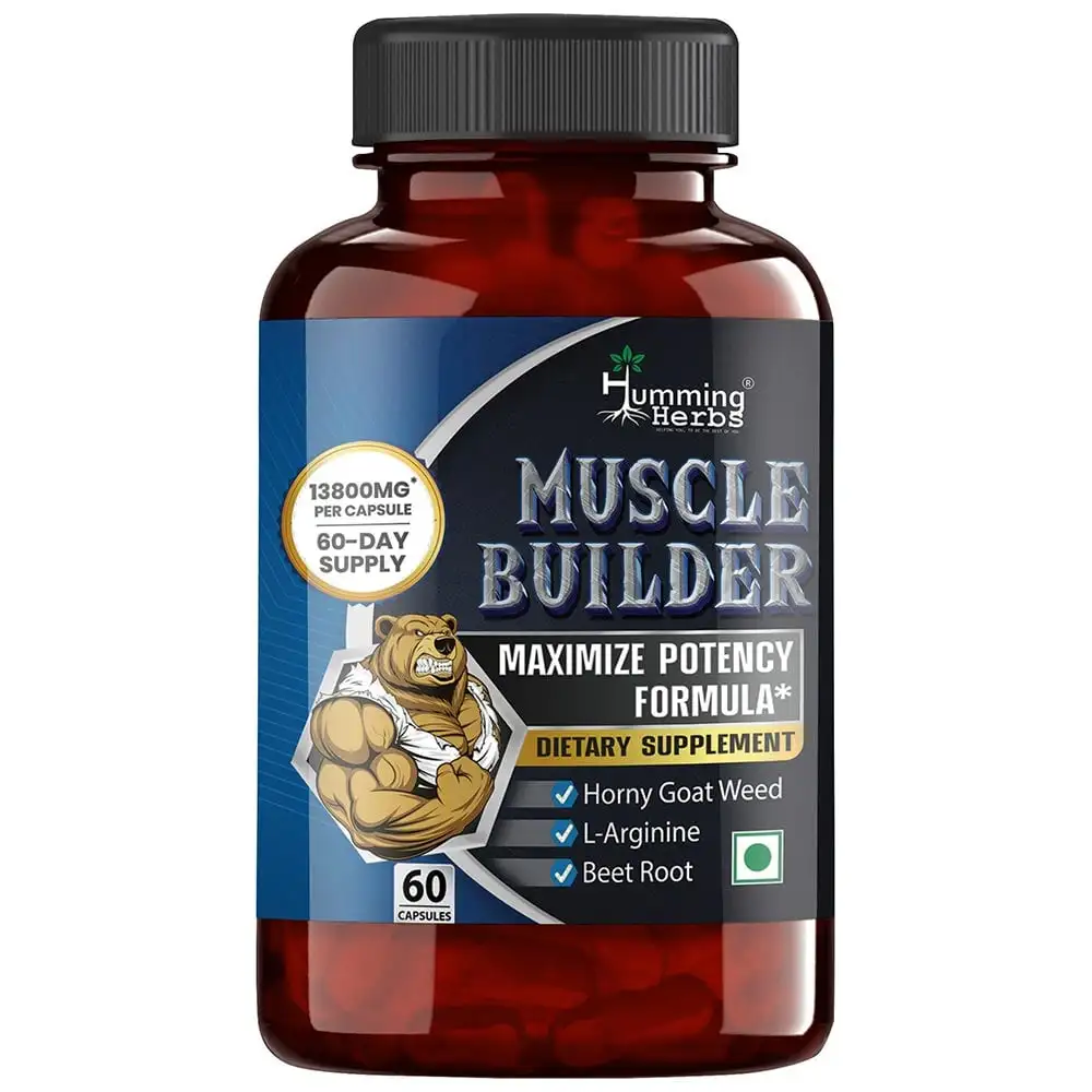 Humming Herbs Muscle Builder 13800mg,  60 capsules