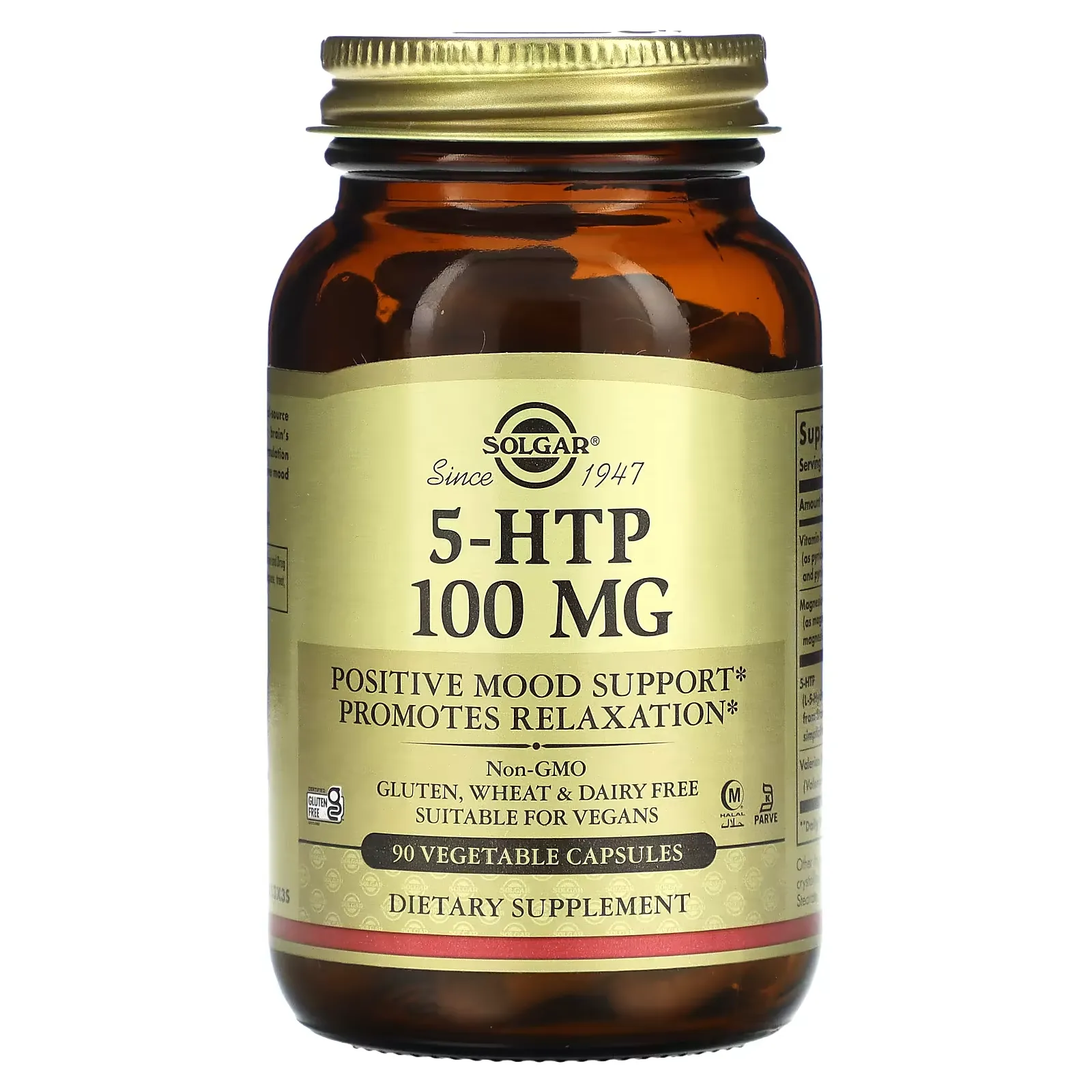 5-HTP, 100 mg, 90 Vegetable Capsules