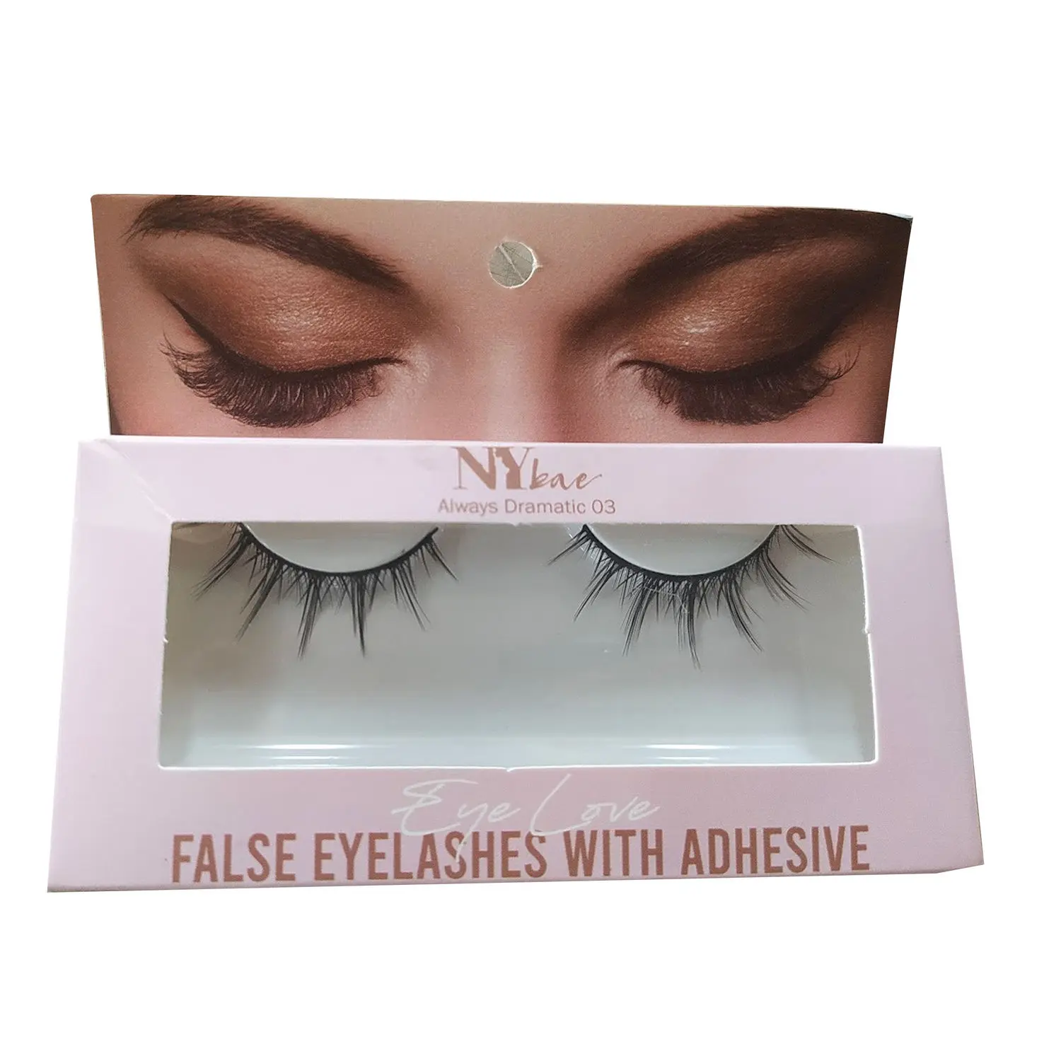 NY Bae Eye Love False Eyelashes With Adhesive| Easy Application | Comfortable | Long Staying - Always Dramatic 03