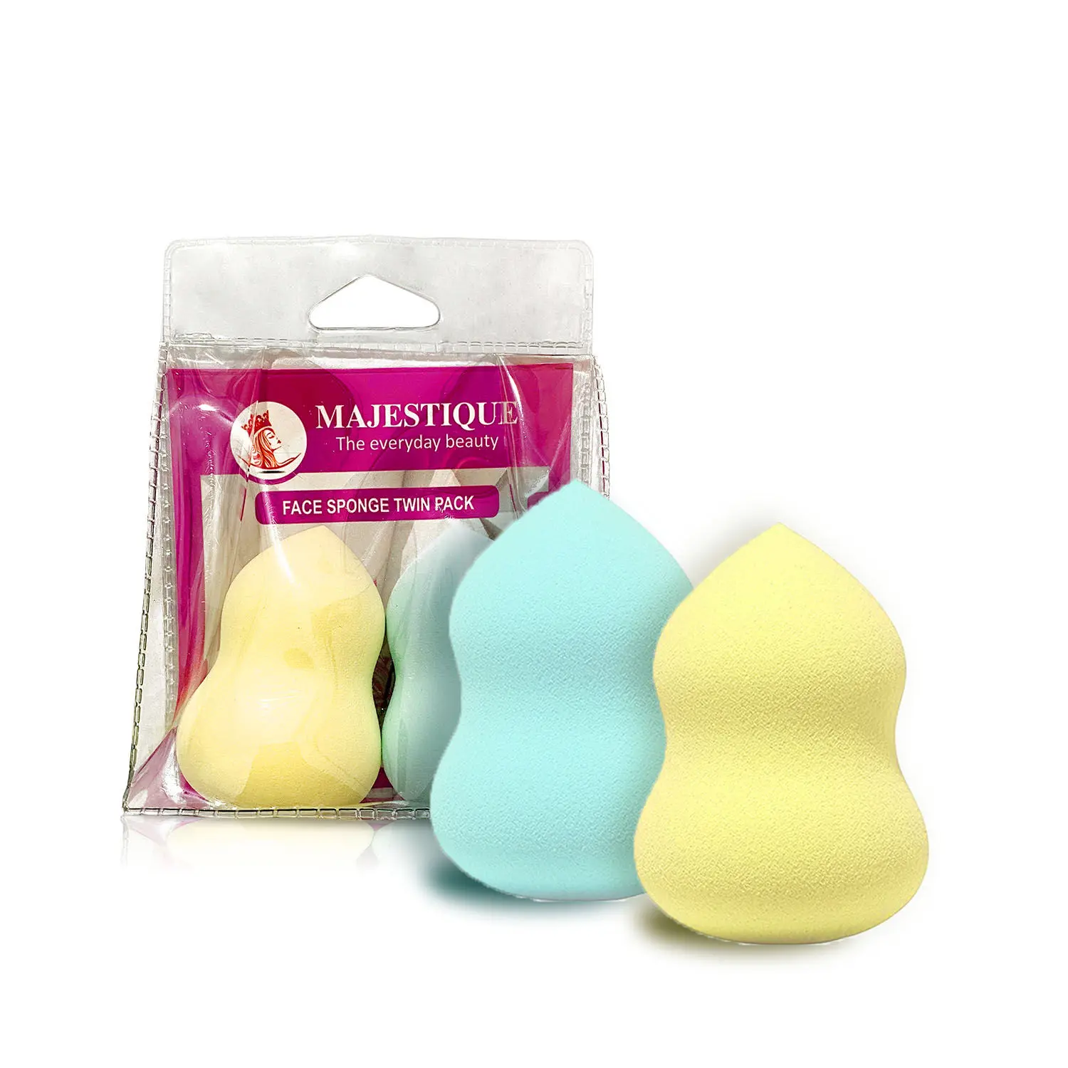 Majestique Face Sponge Twin Pack CMB505 - Color May Vary