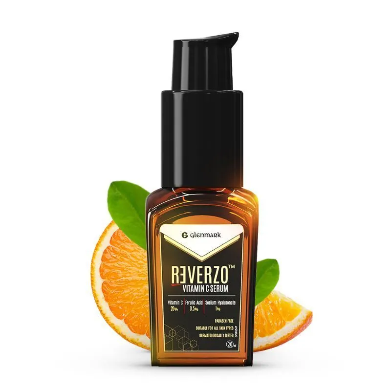 Reverzo Vitamin C Serum With 20% Vitamin C + Hyaluronic & Ferulic Acid