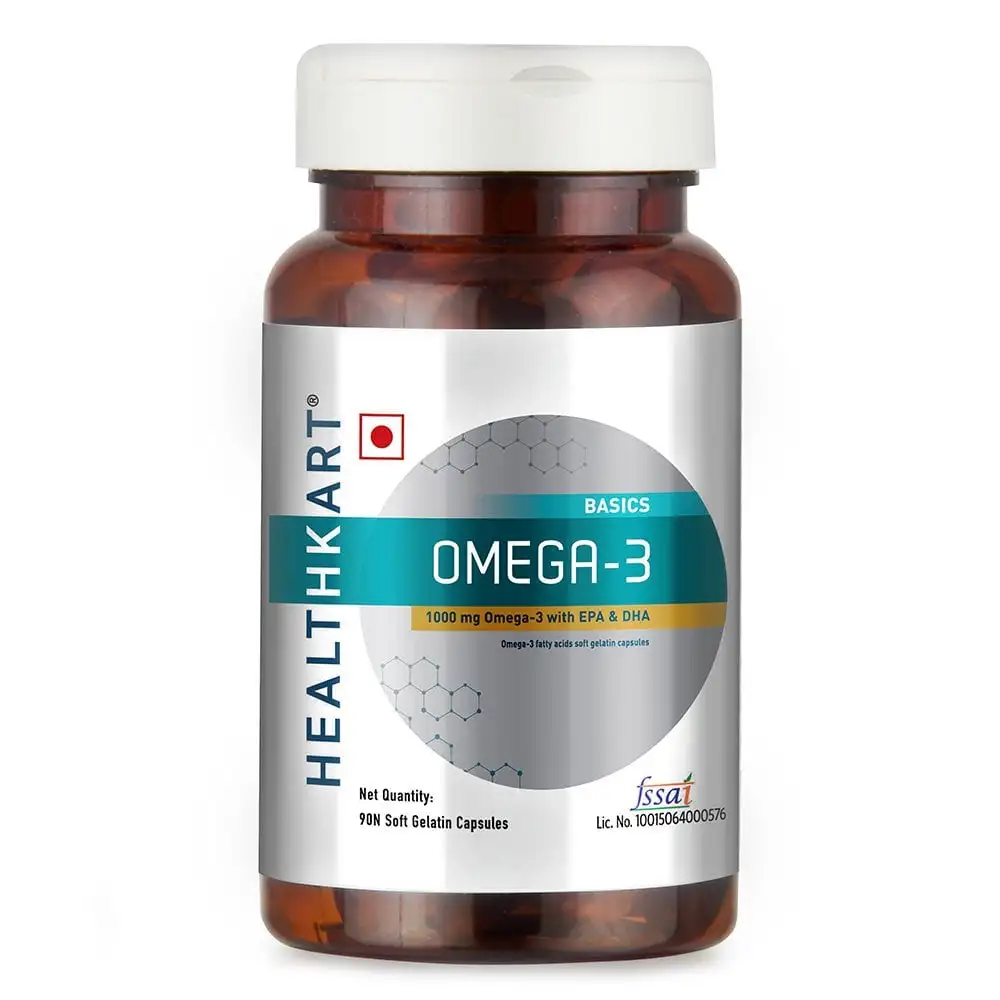 Healt Omega 3 1000mg with 180mg EPA and 120mg DHA OP,  90 softgels