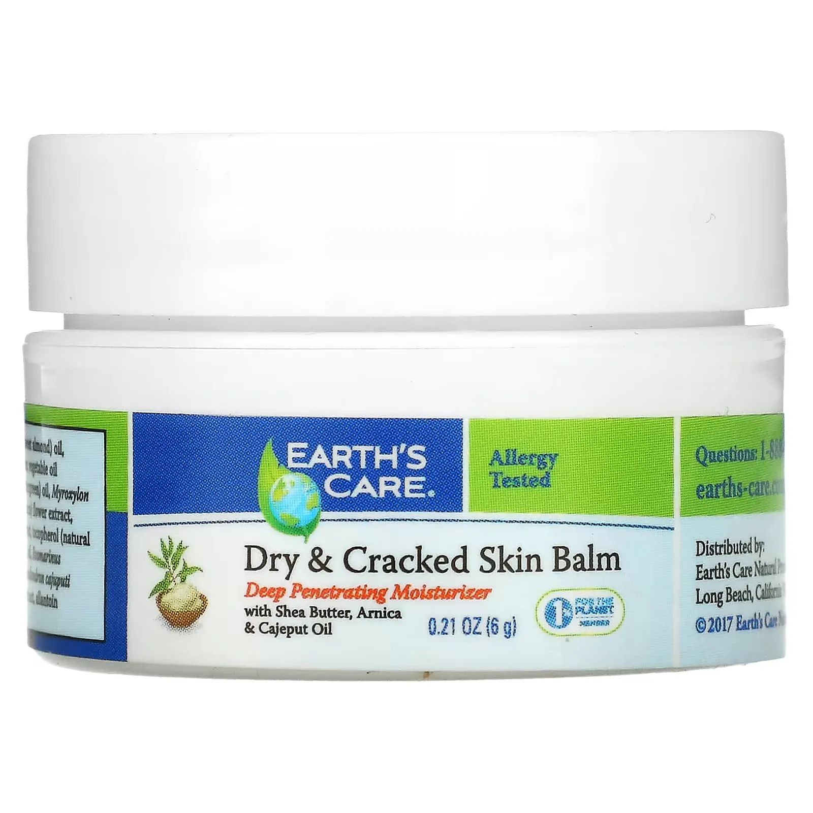 Dry & Cracked Skin Balm, 0.21 oz (6 g)