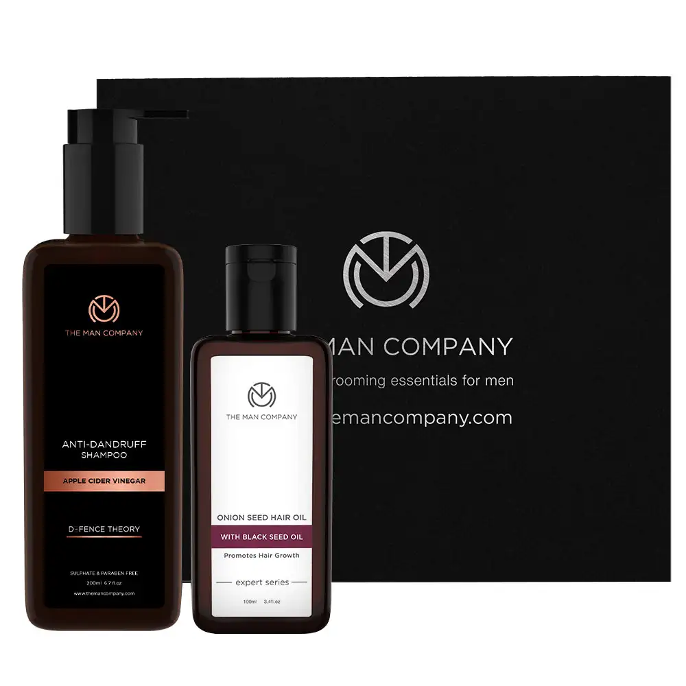 The Man Company Onion Hair Oil & Anti Dandruff Shampoo,  2 Piece(s)/Pack  for All Skin Types