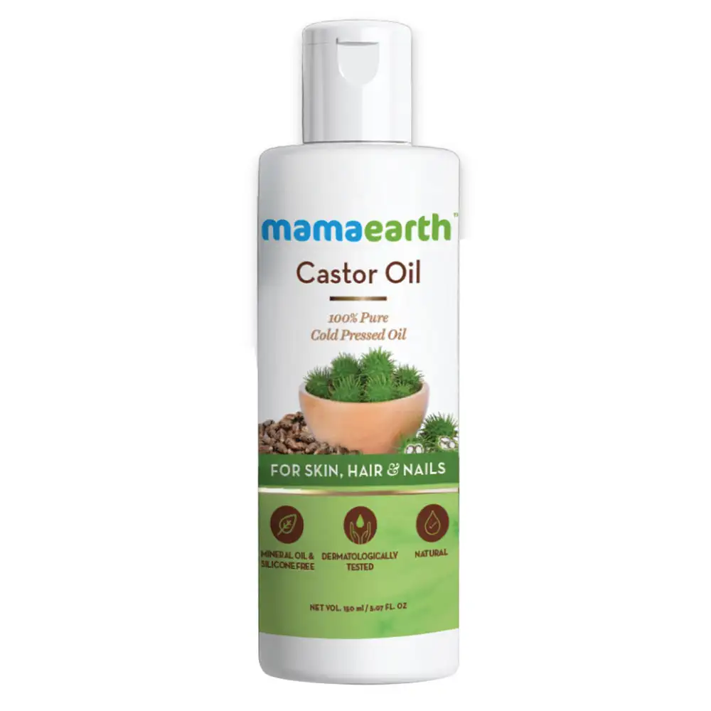 Mamaearth Castor Oil,  150 ml  100% Pure Cold Pressed for Hair, Skin & Nails