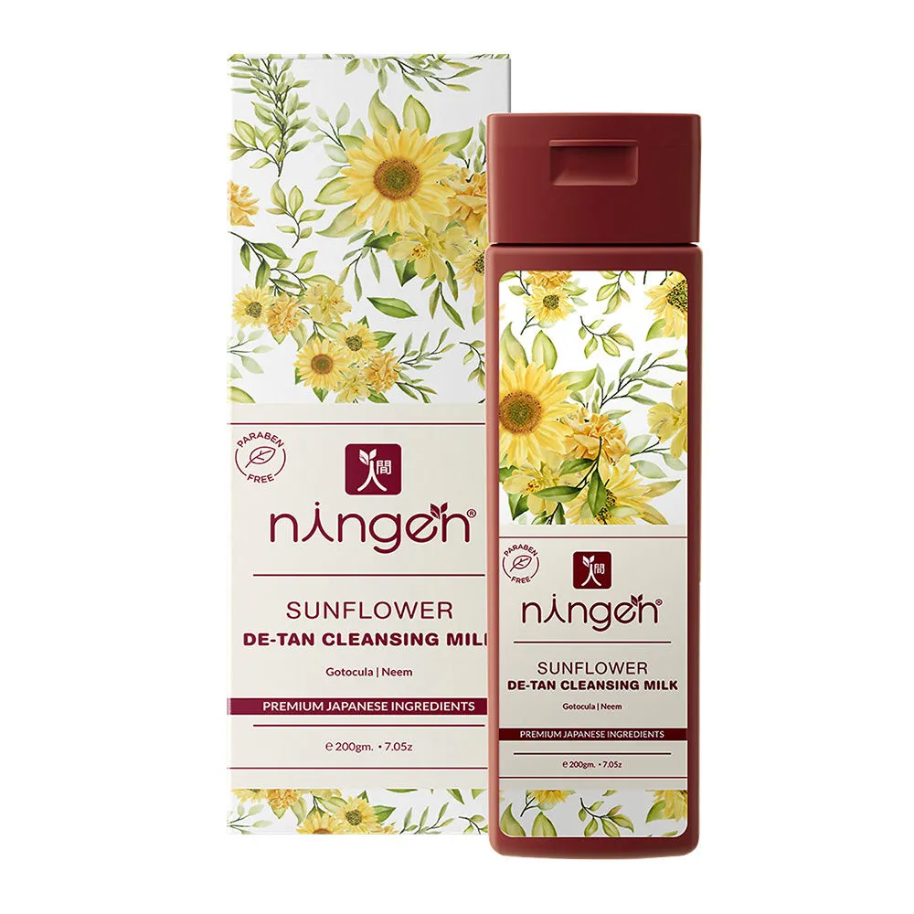 Ningen Sunflower De-Tan Cleansing Milk