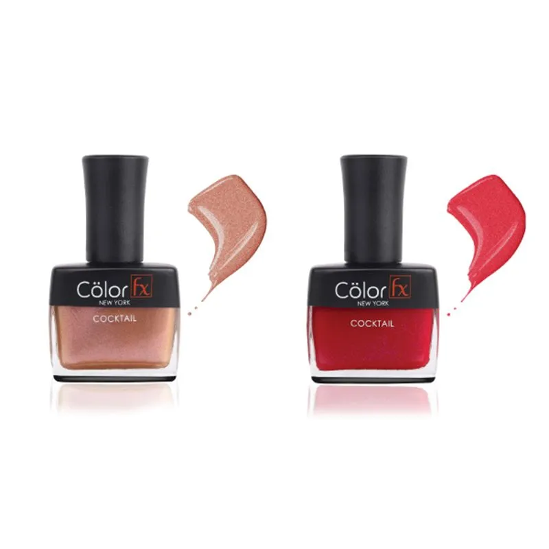 Color Fx Cocktail Party Collection Nail Enamel - Pack of 2