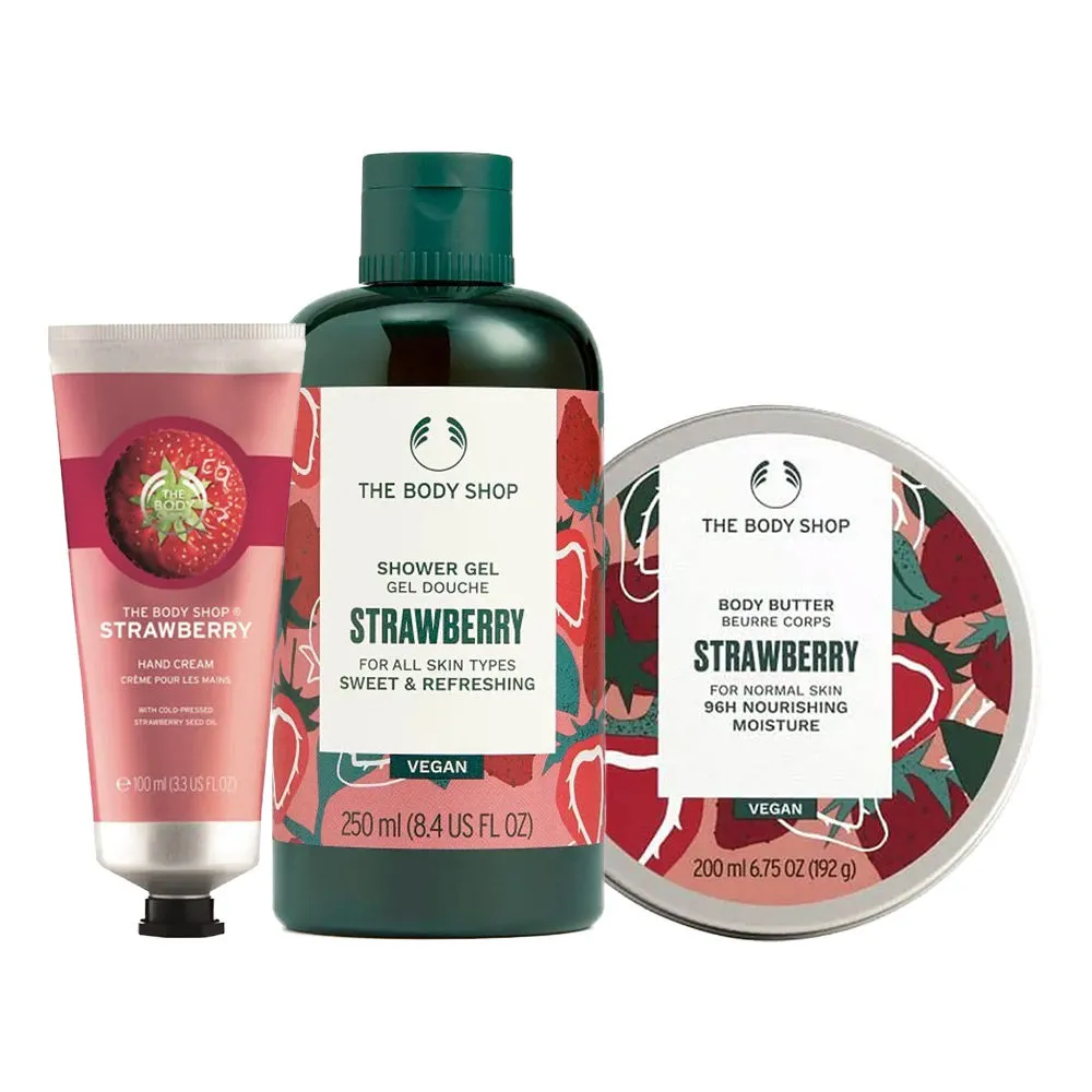 The Body Shop Strawberry Body Care Combo