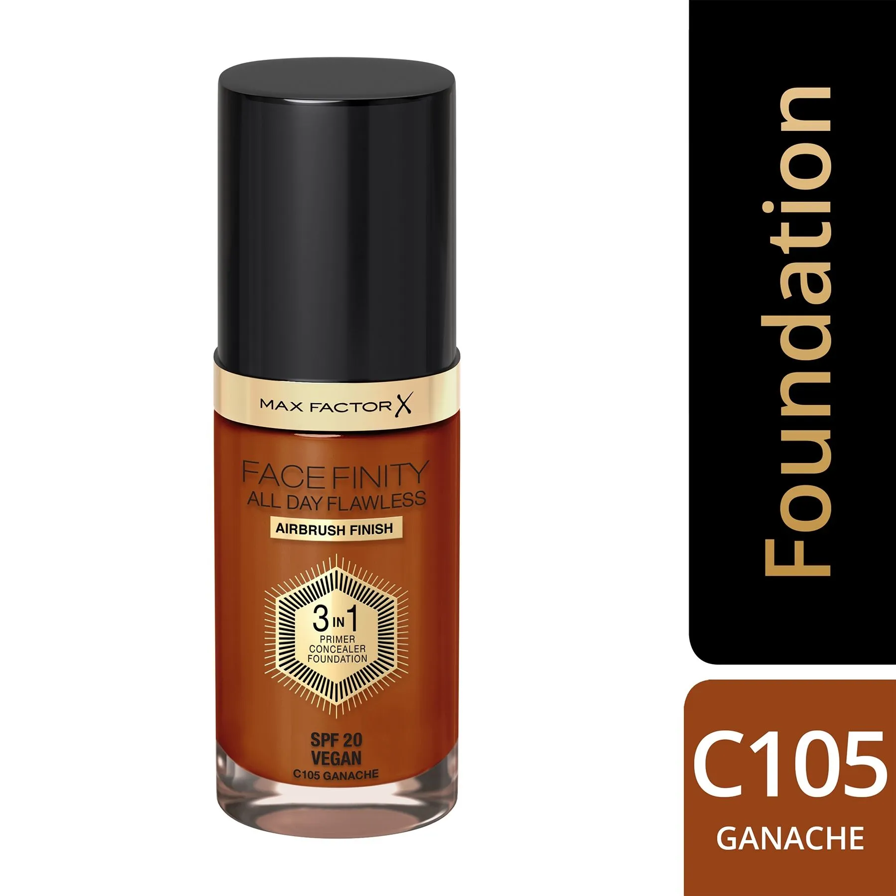 Max Factor Face Finity All Day Flawless 3 In 1 Foundation - Ganache