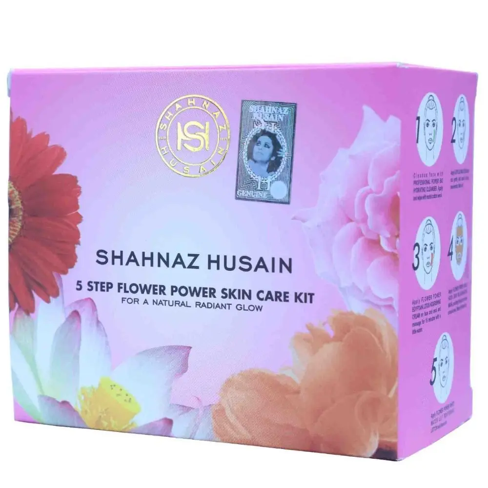 SHAHNAZ HUSAIN 5 STEP FLOWER POWER SKIN CARE KIT (5x10gm)