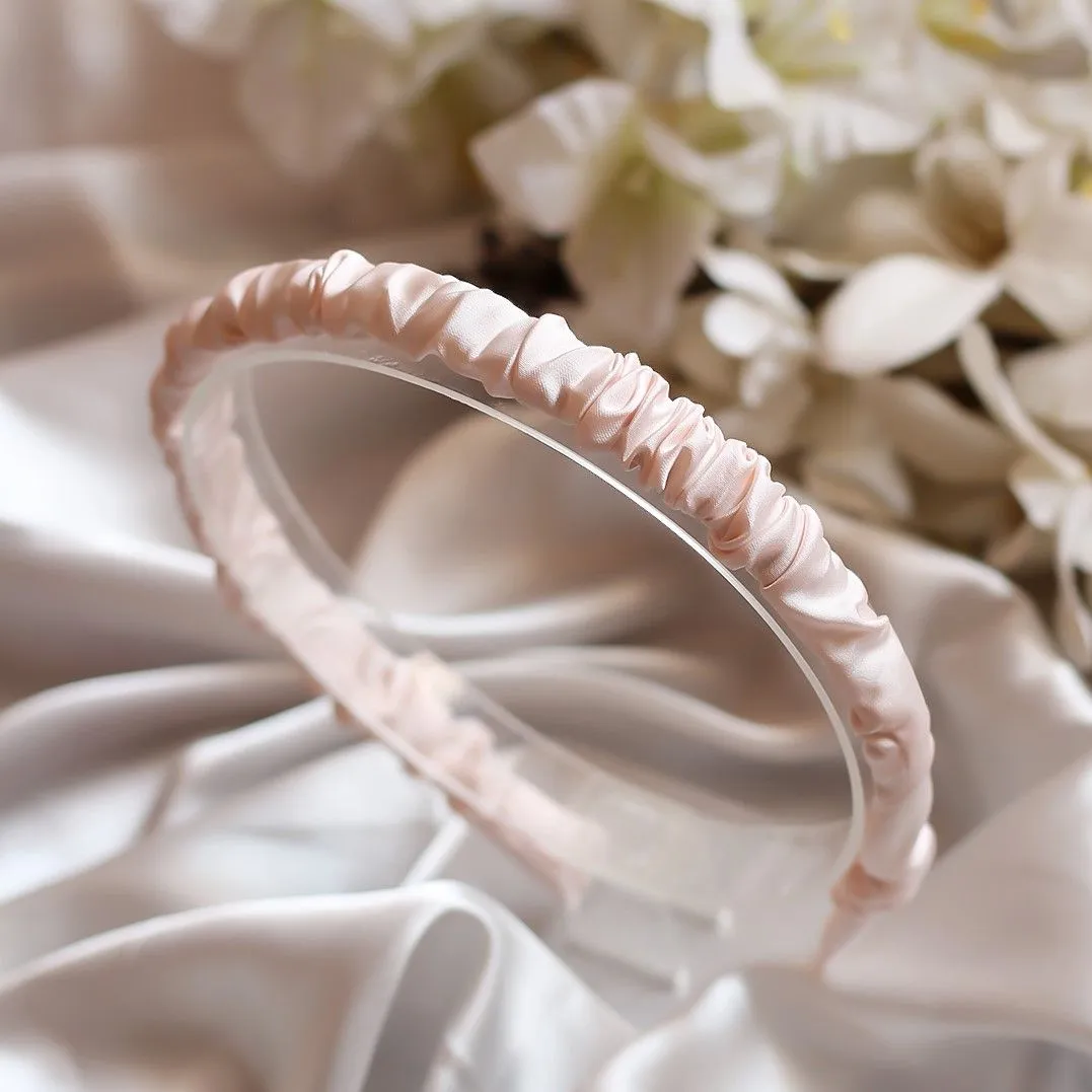 Bellofox Pink Sleek Crinkled Headband