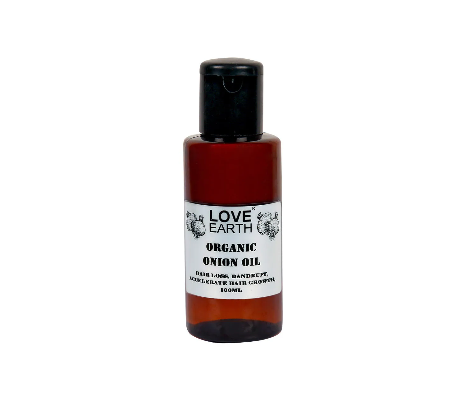 Love Earth Organic Onion Hair Oil prevents Hair Fall Dandruff & Accelerates Hair Growth