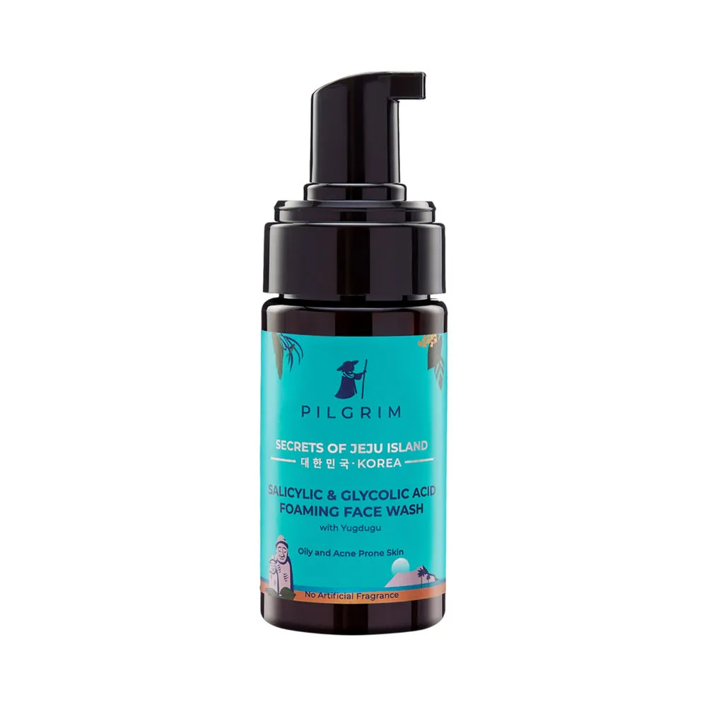 Pilgrim Salicylic (BHA) & Glycolic Acid (AHA) Foaming Face Wash