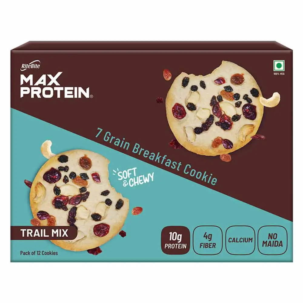 RiteBite Max Protein Cookies,  12 Piece(s)/Pack  Trail Mix