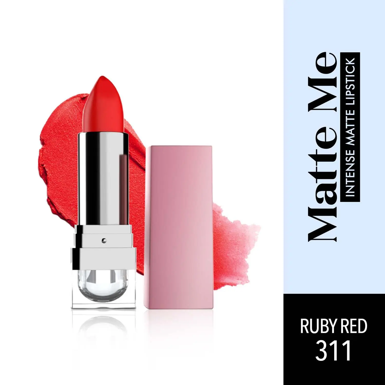 Blue Heaven Matte Me Intense Matte Lipstick- Ruby Red 311, 4gm