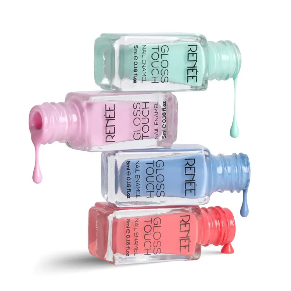 RENEE Gloss Touch N04 Vacay Vibes - Set of 4 Nail Enamels